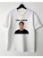 Erkek Beyaz Like A Bamb Oversize Bisiklet Yaka Tshirt 1