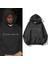 Unisex Antrasit I Never Like You Kanye West Baskılı Oversize Kapüşonlu Sweatshirt 3