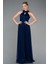 Halter Yaka Uzun Abiye Elbise ABU3252 1