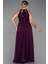 Halter Yaka Uzun Büyük Beden Abiye ABU3253 2