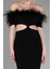 Kayık Yaka Cut Out Detay Abiye Elbise ABU3602 3