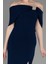 Kayık Yaka Bacak Dekolteli Uzun Abiye ABU3775 3