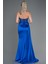 Straplez Drapeli Uzun Saten Abiye ABU3998 2