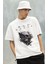 Unisex Bad Omens Baskılı T-Shirt, Oversize Rock Music Baskılı Beyaz Tişört 2
