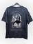 Oversize Kılıçlı Sung Jin-Woo Sırt Baskılı Yıkamalı T-Shirt, Unisex Solo Leveling Retro Tişört 2