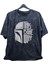 Oversize This Is The Way Baskılı Yıkamalı T-Shirt, Unisex Mandalorian Baskılı Eskitme Tişört 1