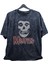 Oversize Misfits Yazılı Yıkamalı T-Shirt, Unisex Rock Metal Müzik Baskılı Retro Tişört 1