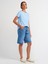 3471 Bisiklet Yaka Basic T-Shirt-Açık Mavi 3