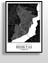 Beşiktaş Şehir Haritası Çerçevesiz Poster-Harita Sanatı, Map Art Design 2