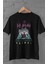 Unisex Def Leppard Baskılı T-Shirt, Oversize Rock-Metal Müzik Temalı Tişört 1