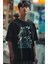 Oversize Zekai Tanrı Heykeli Baskılı T-Shirt, Unisex Solo Leveling Baskılı Tişört 1