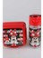 Yeni Sezon Lisanslı Mınnıe Mouse Beslenme Kabı ve Trıtan Matara 500 ml Beslenme Seti 2