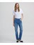 Eskitme Efektli Wide Leg Fit Jean Pantolon 1