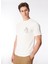 Bisiklet Yaka Işlemeli Kırık Beyaz Erkek T-Shirt TE2718SS T-Shirtkırık Beyaz 1