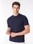 Bisiklet Yaka Düz Lacivert Erkek T-Shirt TE2654SS T-Shirtlacivert 1