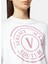 Yuvarlak Yaka Baskılı Beyaz Kadın T-Shirt 76HAHG05 2