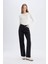 Slim Fit Dar Kesim Bisiklet Yaka Fitilli Kaşkorse Basic Düz Uzun Kollu Tişört C7516AX24AU 2