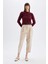 Regular Fit Bisiklet Yaka Premium Basic Düz Crop Triko Kazak C9047AX24WN 2