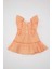 Kız Bebek Kareli Kolsuz Krinkıl Elbise D0581A524HS 5