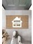 Dijital Baskı Kahverbdmrktgi Home Sweet Home Yazılı Beyaz Ev Dekoratif Kapı Paspası K-2006 1