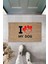 Dijital Baskı Kahverbdmrktgi Kırmızı Kalpli I Love My Dog Dekoratif Kapı Paspası K-2016 1