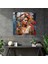 Frida Kahlo Cam Baskı - Frida Kahlo, Frida Kahlo, Duvar Süslemesi, Soyut Ekspresyonist Resim, 30X30 3