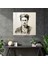 Frida Kahlo Cam Baskı - Frida Kahlo, Ev Dekorasyonu, El Çizimi, Frida Kahlo, 30X30 2