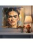 Frida Kahlo Kanvas Tablo Duvar Dekorasyonu - Frida Kahlo, Yakın Çekim, Ikonik Özellikler, Duvar Sanatı, 30X30 3