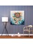 Bohem Dreamcatcher Kanvas Tablo - Bohem Kanvas Tablo, Soyut Dreamcatcher Tablo, Kanvas Tablo, 30X30 3
