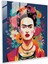 Frida Kahlo Cam Baskı - Pop Rebel - Frida Kahlo, Cam Duvar Sanatı, Pop Art'tan Esinlenen, Ev Dekorasyonu, 30X30 1