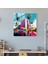 Pop Art Otel Cam Baskı - Otel, Cam Sanatı, Cam Duvar Sanatı, Ev Dekorasyonu, 30X30 3