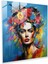 Kimlik Yansıması Cam Baskı - Frida Kahlo, Ev Dekorasyonu, Frida Kahlo, Kendini Keşfetme, 30X30 1