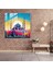 Renkli Sultanahmet Camii Cam Tablo - Pop Art Baskı Ev ​​dekorasyonu Için Cam Duvar Sanatı, 30X30 2