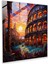 Ethereal Elegance Cam Baskı - Art Nouveau Vitray Roman Colosseum Gün Batımı Duvar Sanatı Dekorasyonu, 30X30 1