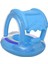 Şişme Gölgelikli Bebe Flotörü Bebek Simiti Baby Float Oturaklı Bebek Simidi 4