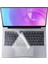 Apple Macbook Air 13.6" M3 A3113 Klavye Koruyucu Transparan Buzlu Silikon Ped 1