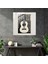 Minimalist Cam Baskı - Boş Kanvas Üzerine Tek Gitar Linocut Baskı - Cam Duvar Tablosu, 30X30 2
