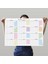 2024 2025 Akademik Duvar Takvimi Eylül Başlangıçlı Academic Wall Calendar Pastel Gökkuşağı Renkler 2