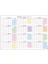 2024 2025 Akademik Duvar Takvimi Eylül Başlangıçlı Academic Wall Calendar Pastel Gökkuşağı Renkler 4