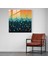 Yağmur Damlası Soyutlama Cam Baskı - Yağmur, Yağmur, Modern Sanat, Geometrik Soyutlama, 30X30 2