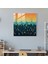 Yağmur Damlası Soyutlama Cam Baskı - Yağmur, Yağmur, Modern Sanat, Geometrik Soyutlama, 30X30 3