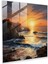 Gün Batımı Serenity Cam Baskı, 30X30 1