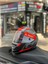 Storm 2 Racer Mat Titanıum Neon-Turuncu Full Face Motosiklet Kask 3