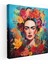 Frida Kahlo Kanvas Tablo - Frida Kahlo, Akrilik Tablo, Kanvas Tablo, Ev Dekorasyonu, 30X30 1