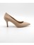 Bayan 36-40 Krem Stiletto Model Kısa Topuk Abiye Ayakkabı (Topuk Boyu : 8 cm ) 2