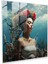 Gerçeküstü Frida Kahlo Cam Baskı - Frida Kahlo, Ev Dekorasyonu, Dikenli Taç, Frida Kahlo, 50X50 1