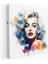 Marilyn Monroe Kanvas Tablo - Kaprisli Suluboya Duvar Tablosu - Marilyn Monroe, Kanvas, Rüya Gibi, Kanvas Tablo, 30X30 1