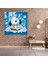 Pop Art Snoopy Cam Baskı - Snoopy, Cam Baskı, Çizgi Roman Konuşma Balonları, Duvar Süslemesi, 30X30 3