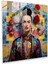 Kaleydoskop Düşler Cam Baskı - Frida Kahlo, Duvar Dekorasyonu, Büyüleyici, Geometrik Soyutlama, 30X30 1