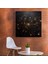 Yıldız Haritası Duvar Tablosu - Yıldız Haritası, Kanvas Tablo, Astronomi, Yıldız Haritası, 30X30 2